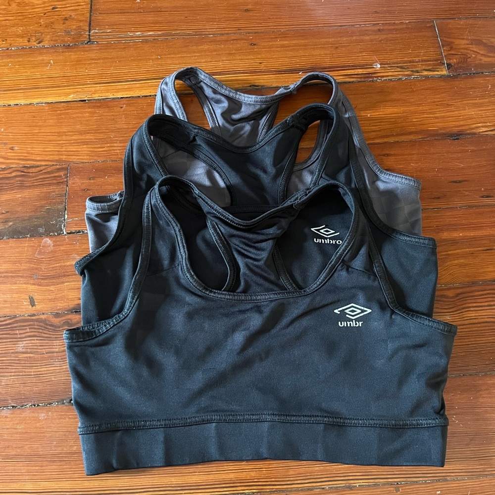 Set of three (3) umbro sports bras